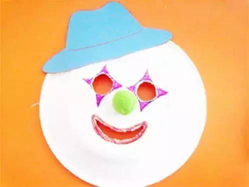 幼儿园手工制作 小丑面具 简单易学