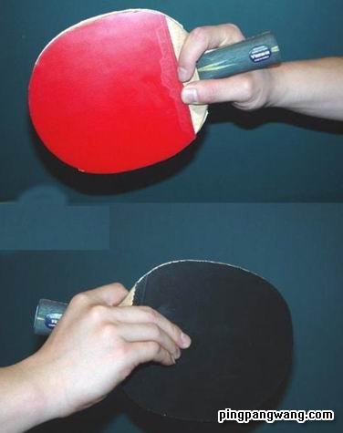 乒乓球直板握拍法(图解)