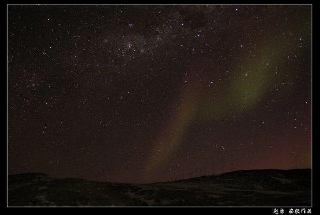 南极极夜下的神秘星空,此生难得一见