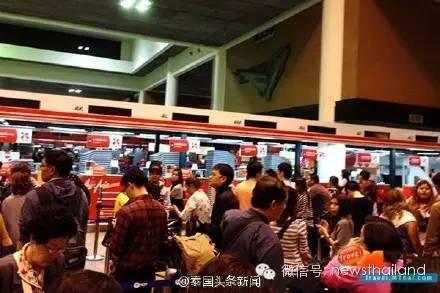 春节期间中国航班挤爆清迈国际机场